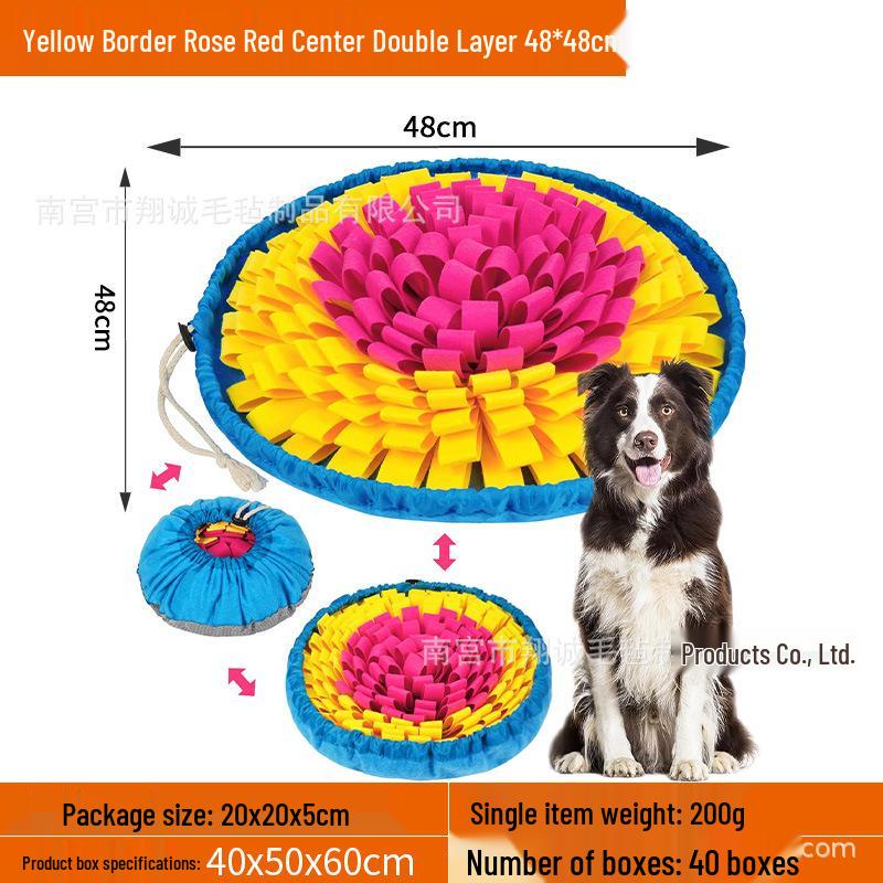 Pet Sniffing Mat: Indoor Dog & Cat Foraging Toy, Decompression Puzzle & Slow Feeder