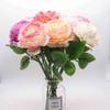 10Pcs Gardening Craft Accessories Fake Flower Stem Rose Flowers Head Decoration