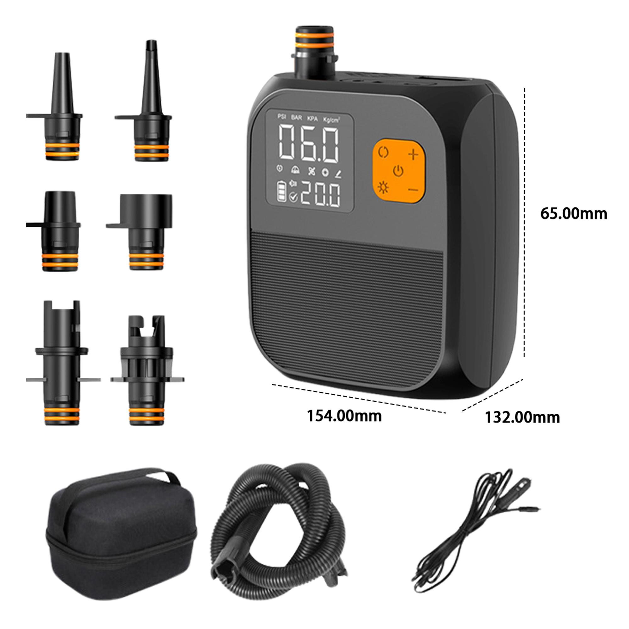 

DC 15V 120W портативный воздушный насос 25PSI надувной насос постоянного тока SUP со встроенной батареей SUP воздушный насос для серфинга доска с веслом лодка каяк