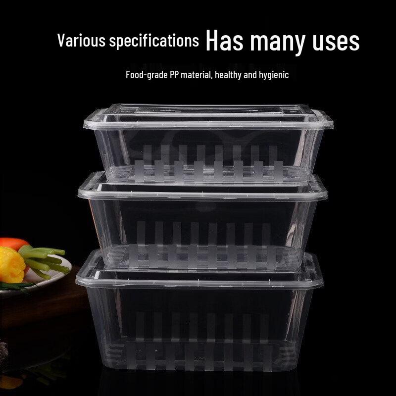 Disposable Transparent Plastic Takeaway Containers