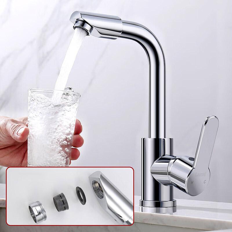 Rotatable Basin Faucet For Kitchen and Bathroom Dual-use Splash-proof Hot and Cold Water Faucet