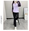 Women's Quick-Drying Fingerless Long-Sleeve Running & Hiking T-Shirt: Breathable & Elastic