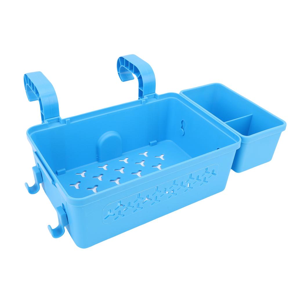 Poolside Storage Basket with Cup Holders Swimming Pool Toys Beverages Versatile Ground Accessories
