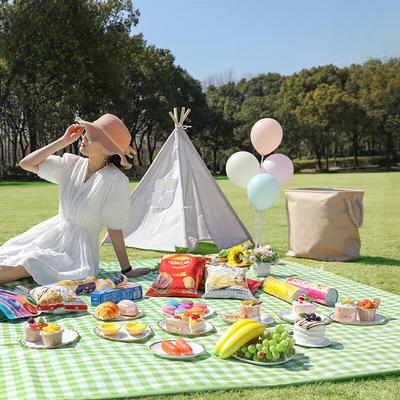 Picknickmatte für den Außenbereich, gebürstete, feuchtigkeitsbeständige Matte, Picknickdecke, verschleißfestes Oxford-Tuch, tragbare Zeltmatte