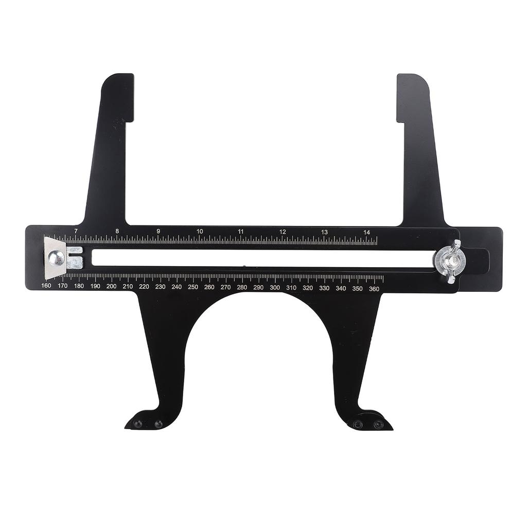 Brake Resetting Gauge Tool 6.5-14.25in Double Scale Stainless Steel Brake Drum Measuring Resetting Tool Brake Reset Gauge