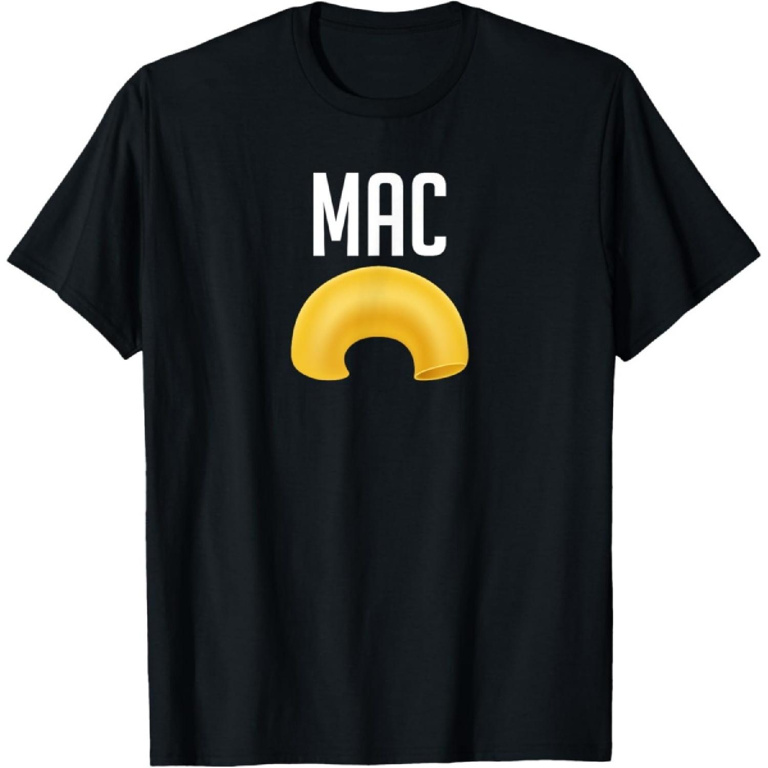 Funny Matching Macaroni and Cheese Halloween Costume T-Shirt S