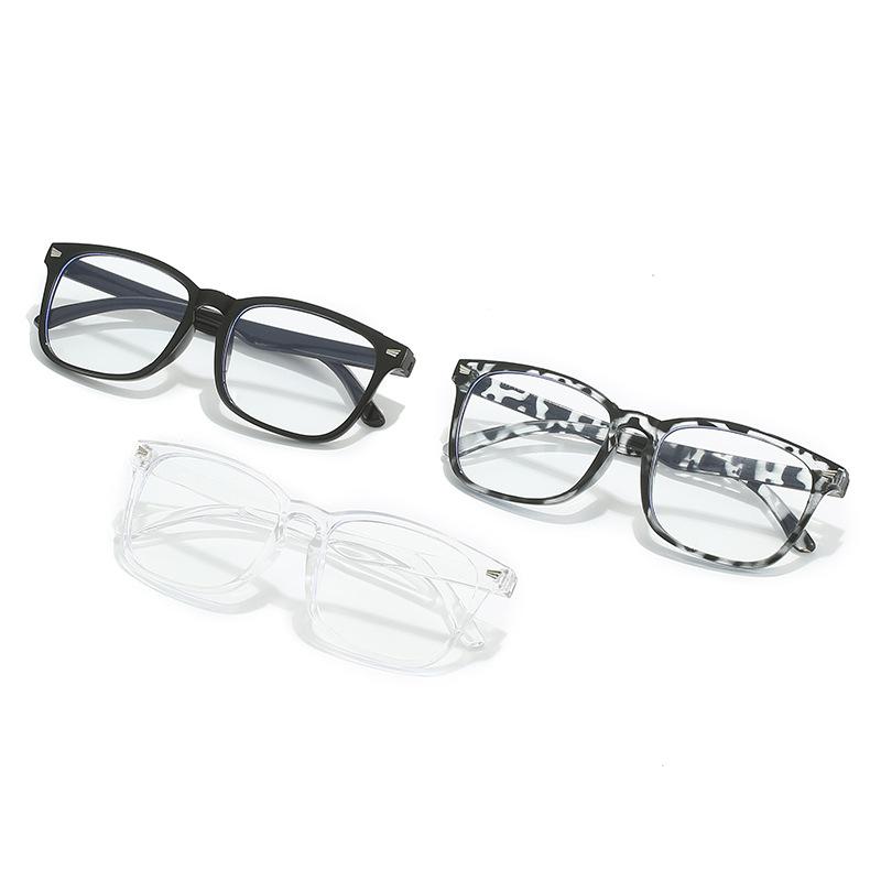 Anti-Blue Glasses Flat Glasses Women'S Square Glasses Myopia Glasses Frames