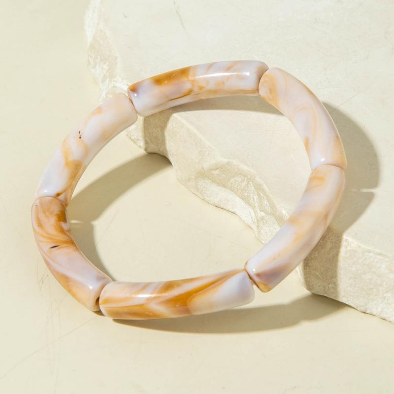 Европейские и американские украшения, модные акриловые браслеты-локти, ретро-цветовое сочетание, преувеличенные браслеты и браслеты.