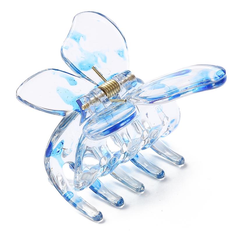 5.3cm Medium Size Butterfly Hairclaws  Hair Claw Crab Hairclips Summer Hairstyles for Girls and Women Headwear Waterproof Hair