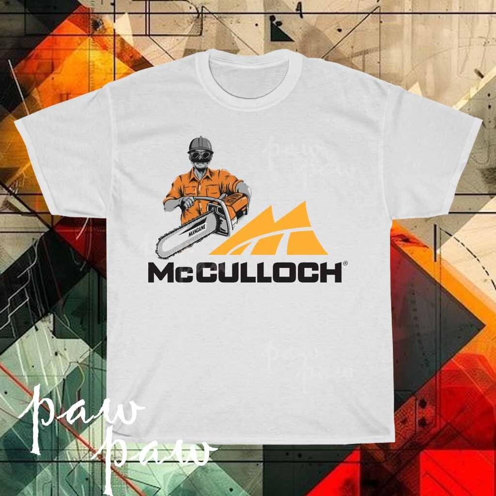 

New McCulloch chainsaw logo Men#039;s Tshirt funny size S to 5XL Unisex T-Shirt M