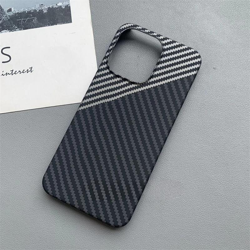 

Бізнес Ультратонкий Чохол з Текстурою Шкіри, з Візерунком Карбону та Кевлару, Для Oneplus 15, Скомбінований Колір, Безрамковий, Протиударний Захисний Чохол OnePlus 15 синій