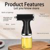 150/200ml Electric Oil Dispenser Automatic Cooking Oil Spray Bottle Portable Glass Olive Oil Spray Bottle BBQ Kitchen Gadgets