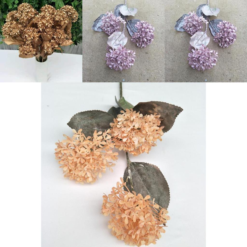 Schneeballhortensie Künstliche Stiele Mehrfach verzweigt Für Hochzeit Zuhause Geschenk Deko