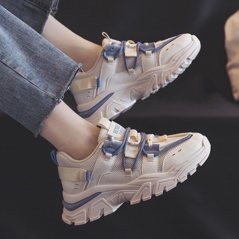 Women's Shoes New Fashion Heightening Mesh Comfortable Shoes Schoolgirl Dad Shoes