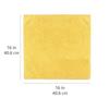 Basics Cleaning Cloth Microfiber Multipurpose Car Wash Wipe Rag 12 pieces (4040 cm) Yellow