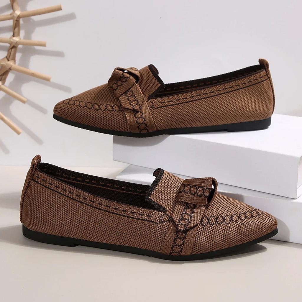 Dámské ploché boty Nové Dámské Naklouznutí Prodyšné Pohodlné Ležérní špičaté Chůze Lehké mokasíny Jarní boty pro ženy