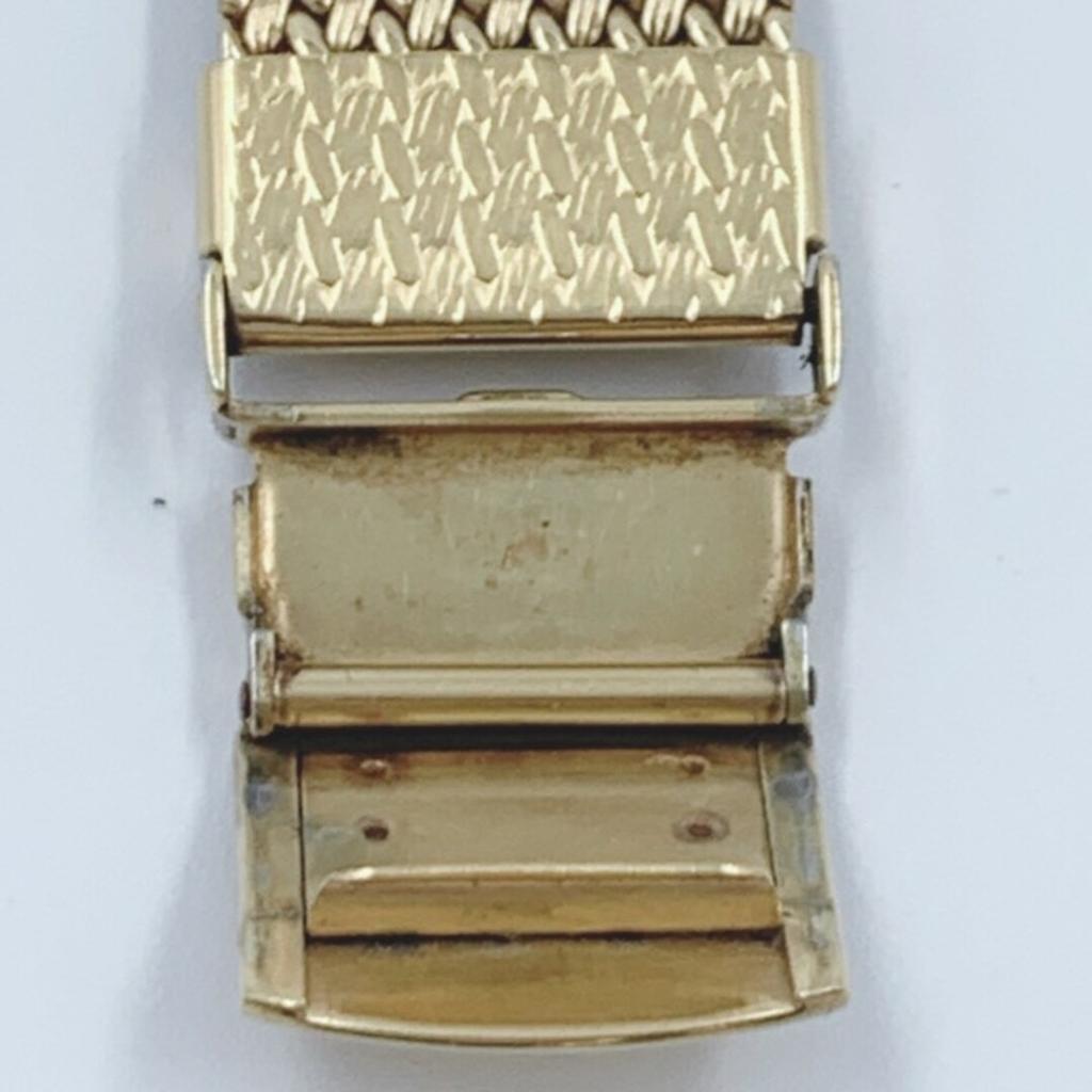 Working Good SEIKO Dolce 9531-5100 Quartz Square Roman Gold Dial Analog Mesh Strap Women's Watch 3-Hand