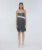 Meuameu Diagonal Reverse Fly Detail Dress