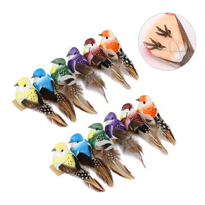 Simulated Feather Birds For Christmas