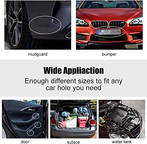 TAORAYO Push Rivets, Automotive Rivets, Plastic Rivets, Trim Clips, Push-in Retaining Clips, Bumper Clips, Fender Clips, for Toyota, Nissan, Mits