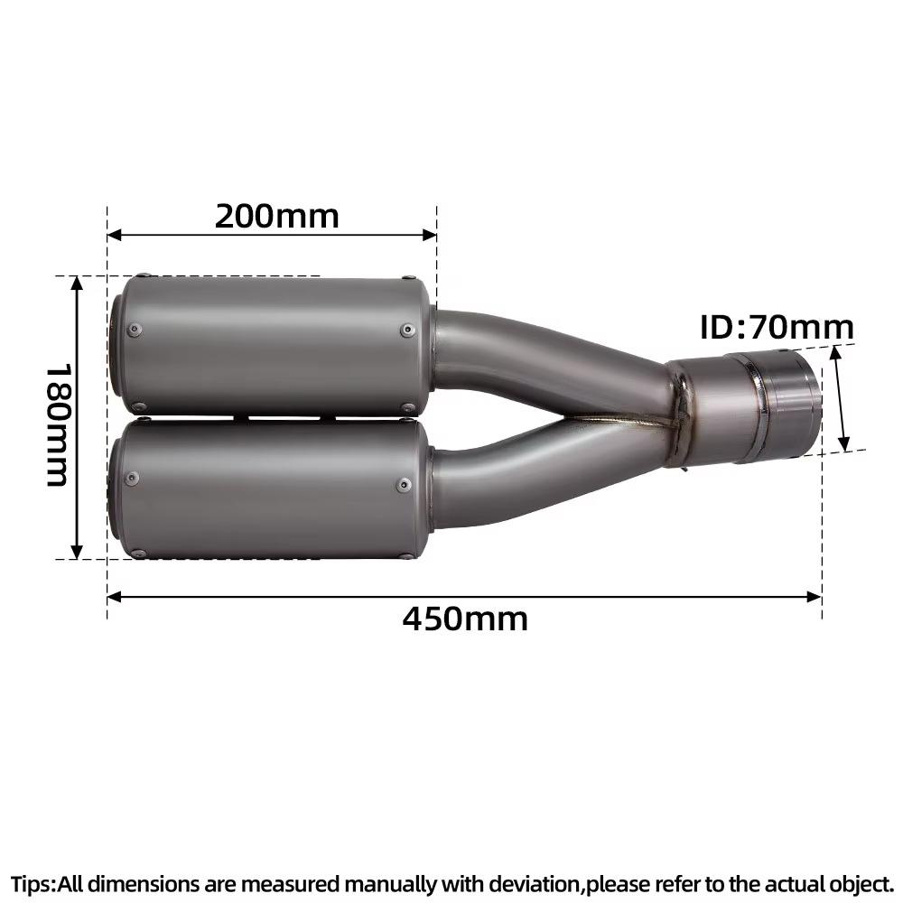 Titanium Alloy Exhaust for CBR650R/CB650R/CBR650F