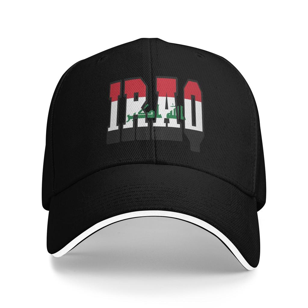 Iraq Flag Accessories Unisex Women Baseball Cap Dad Hat Unique Design Outdoor Headwear Adjustable Fit Snapback Cap