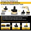 Battery Adapter for Dewalt 20v Convert To for Dewalt 12V-14.4V Ni-MH Battery, Convert for Dewalt 20v Battery To 12V-14.4 Ni-MH Battery Tools(Only