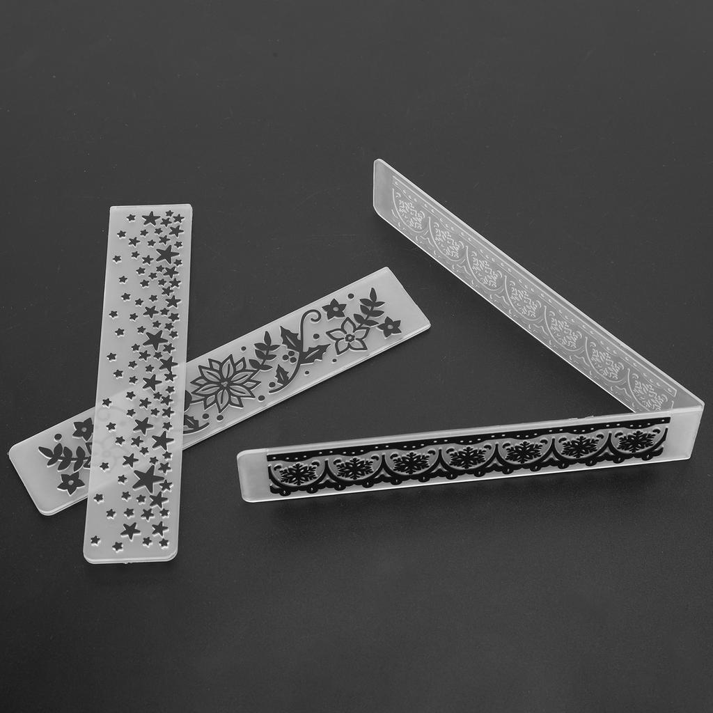 9Pcs Embossing Folder  Plastic ConcaveConvex Embossed Template Paper Crafts for Card Scrapbook