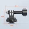 180°Adjustable Action Camera Mount Adapter For Tripod Monopod Selfies Stick With Universal 1/4Inch Thread Cold Shoe
