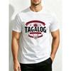 Tagalog Heritage Design Men's Crewneck T-Shirt Loose Fit Cotton Fashion Versatile Soft Comfortable Fabric Suitable for Daily Wear And Festival Gifts