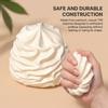 Giocattolo Spremibile Bianco Simil-Panna, Antistress Morbido in Silicone