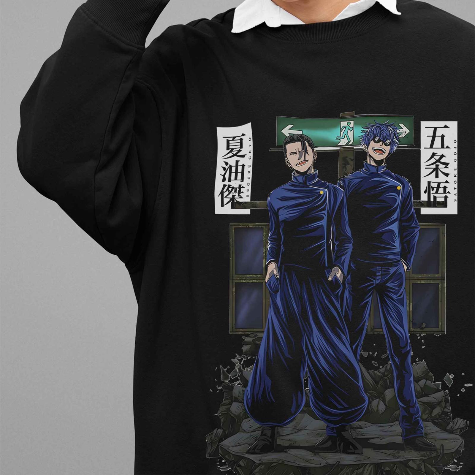 

Худи Jujutsu Kaisen Свитер Годжо и Гето JJK Аниме Пуловер Тодзи Сукуна 2XL
