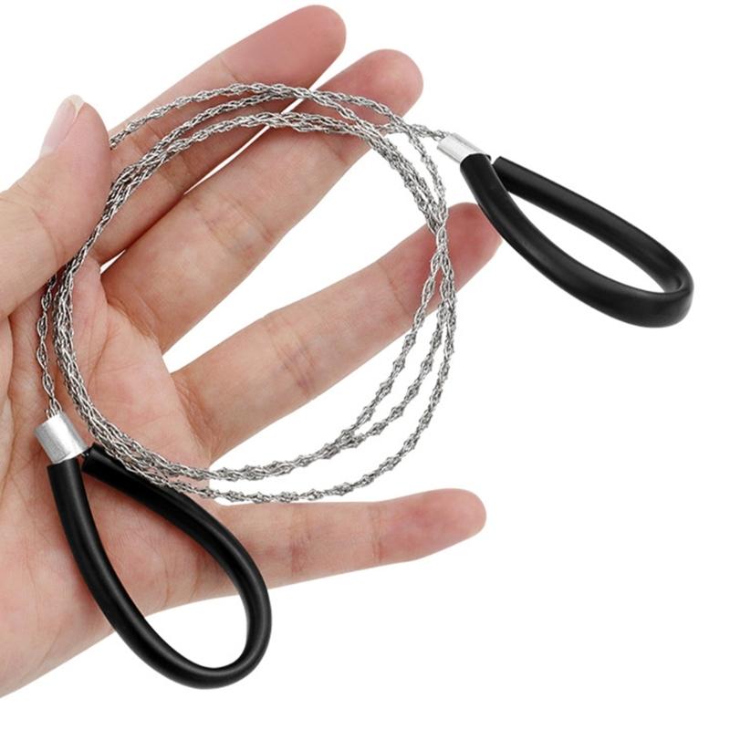 Heavy Duty 4 Ply Steel Wire Rope Handsaw Efficient Cutting For Various Materials Lightweight Easy Use Construction Tool