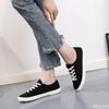 White canvas shoes summer casual flat shoes versatile artistic simple comfortable daily walking is not tiring women's shoes