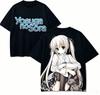 Yosuga No Sora Anime Lover TShirt Harajuku Cotton NewModel High Street Oversized Unisex Retro Fashion Plus Size Breathable