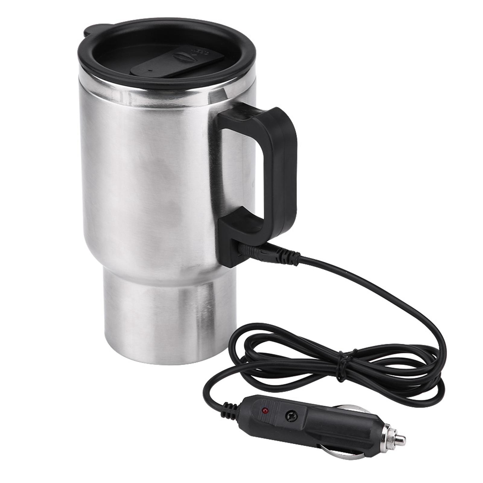 

12V 450ml Electric Incar Stainless Steel Travel Heating Cup Coffee Tea Car Cup Mug