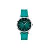 Quartz Movement 50 Meter Water Resistance Women's Watch 34mm Green Dial Leather Strap T143.210.17.091.00