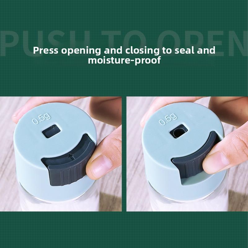 Modern Simple Plastic Kitchen Salt Shaker for Solid Seasoning, Moisture-proof and Quantitative