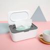 Våtservietter Boks Papirdispenser Bærbar med Lokk Oppbevaringsboks Holder Støvtett Baby Bilorganisator Serviett Varm