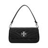 Kira Quilted Chain Adjustable Shoulder Strap Flap Leather Underarm Bag Baguette Handheld Shoulder Bag Small Women Bags Black 90456-002