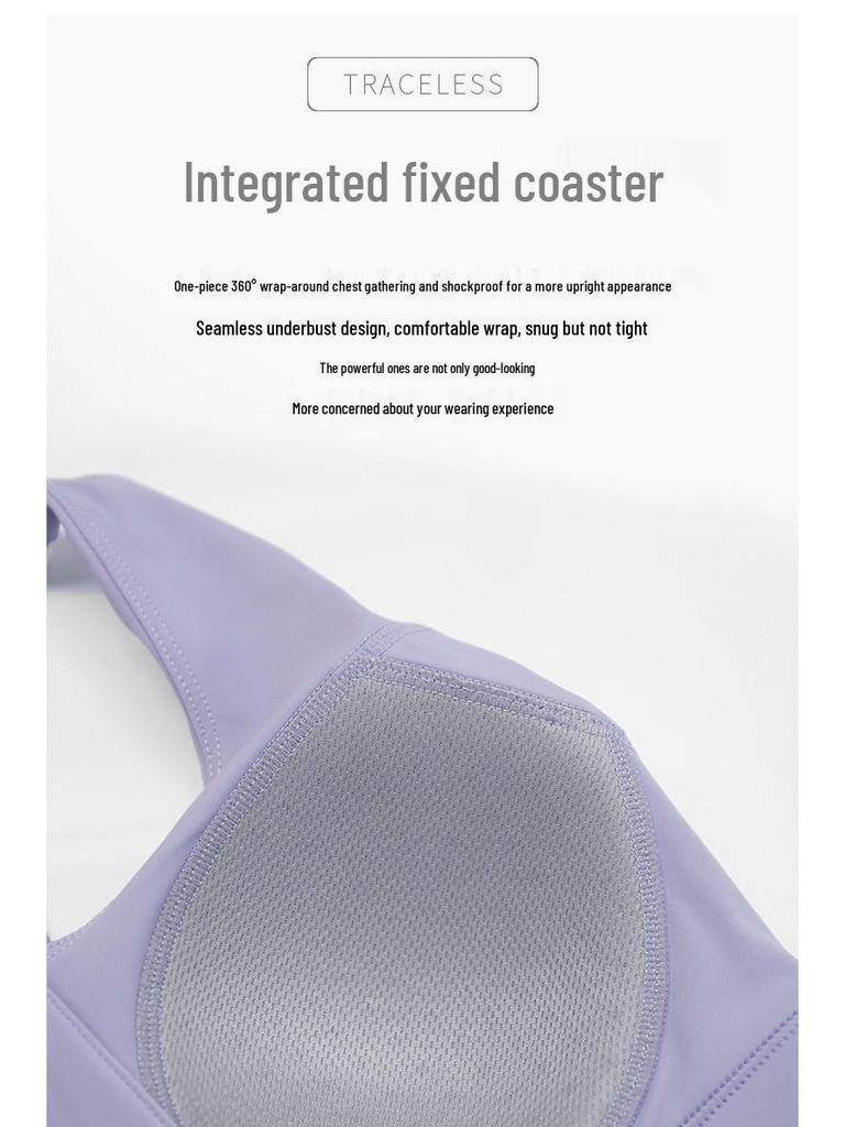 High-Impact Plus-Size Sports Bra for Women - Shockproof, Anti-Sag, Quick-Drying Yoga & Running Top