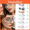 Fashionable Rimless Rectangle Women's Sunglasses Uv400 For Wedding And Party Occasions