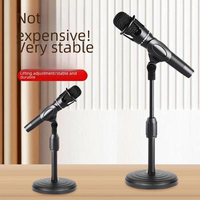 Desktop Adjustable Microphone Stand for Live Video Streaming and Recording