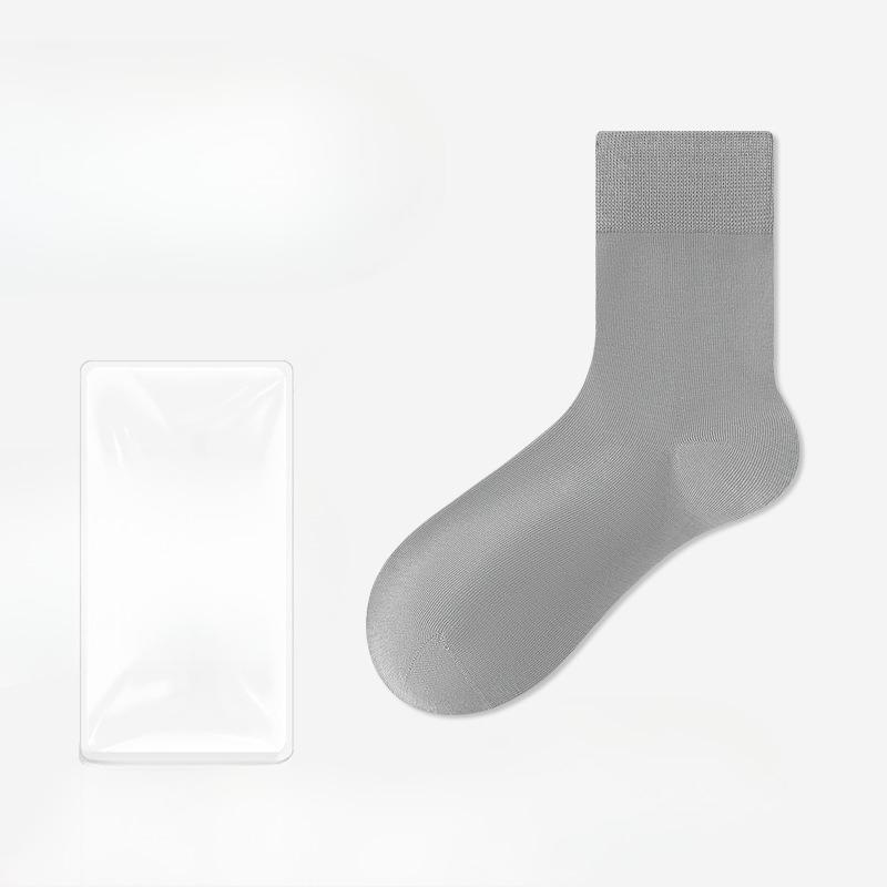 Male Autumn and Winter Commercial Cotton Anti Bacterial Sweat Absorption Deodorant Socks