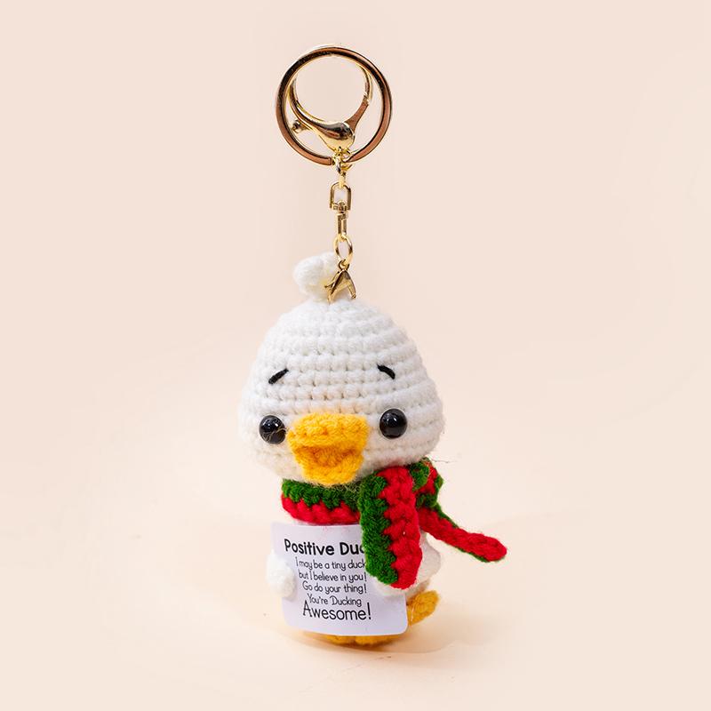 Ciondolo Appeso Animale Lavorato a Maglia da 13 cm Portachiavi Carino Tartaruga Pinguino Elefante Sgabello Divertente Fascino per Zaino Regali per Ragazze