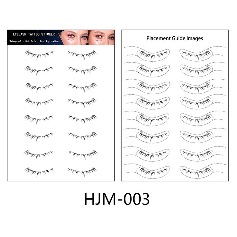 Lower Eyelash Tattoo Long-Lasting Waterproof And Sweatproof Simulation 3D False Eyelash Enlarge Double Under Eye Eyelash Sticker