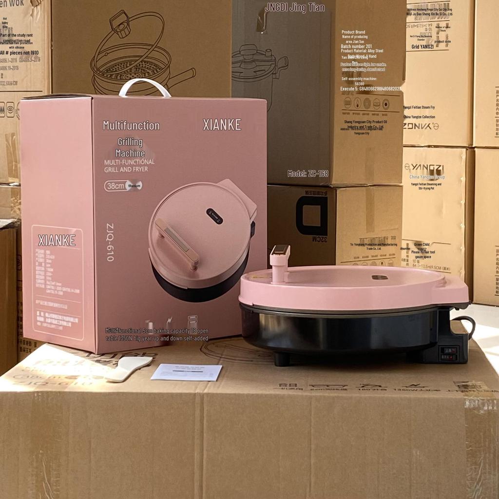 Xiangke Large Non-Stick Electric Griddle: Double-Sided Heating Pan for Pancakes, Grilling, Roasting, and Baking.