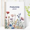 B5 Productivity Planner, Daily and Weekly Organizer with Priorities,To-Do List,Schedule,Floral Cover Journal for Time Management