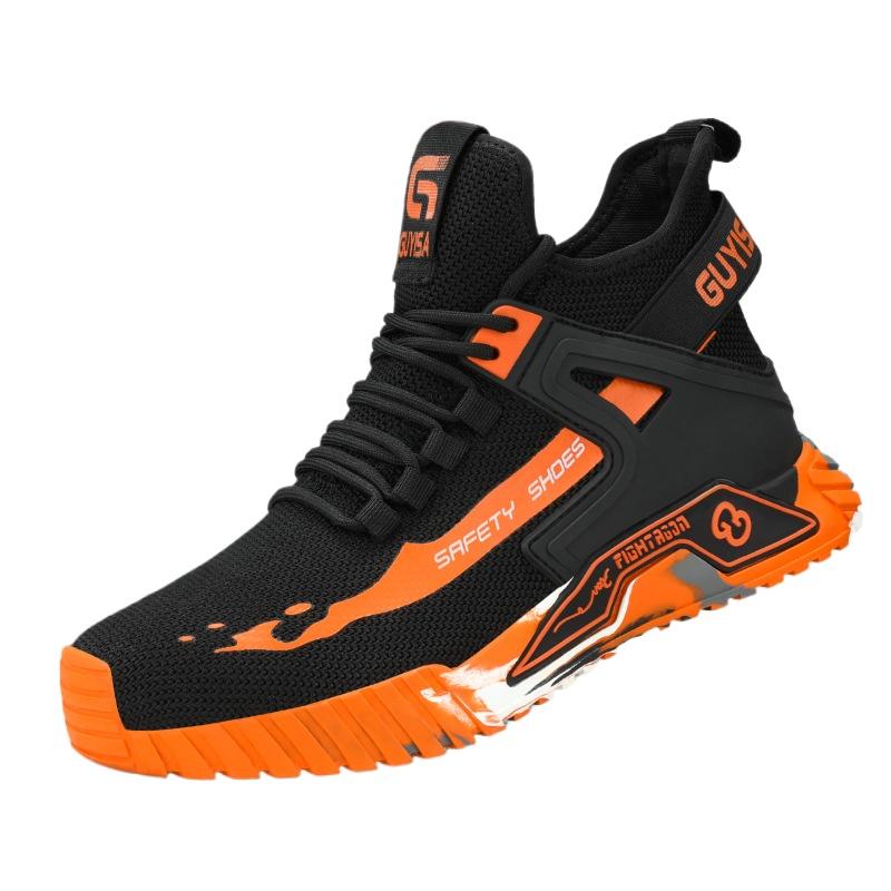 Labor Insurance Shoes, Smash-proof and Puncture-proof Men's Steel Baotou High-top New Safety Shoes