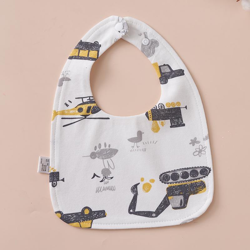U-Shaped Pure Cotton Bib - Super Soft, Waterproof, Adjustable for Newborns, Ideal for Autumn/Winter
